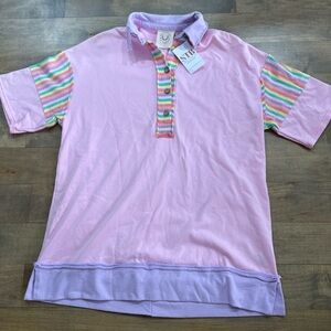 Fantastic Fawn Pink and Purple Kids Polo